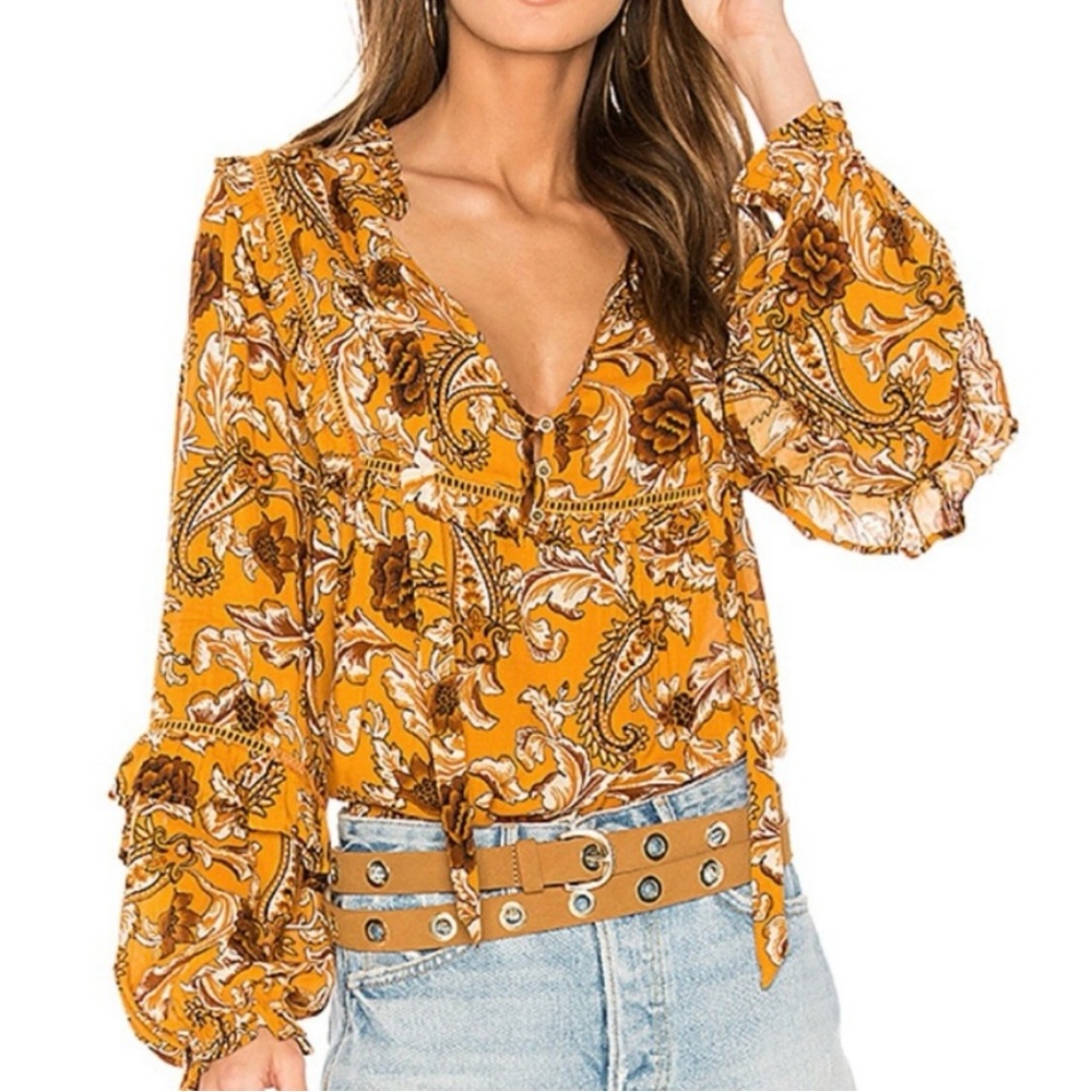Spell Etienne Blouse Size Large
